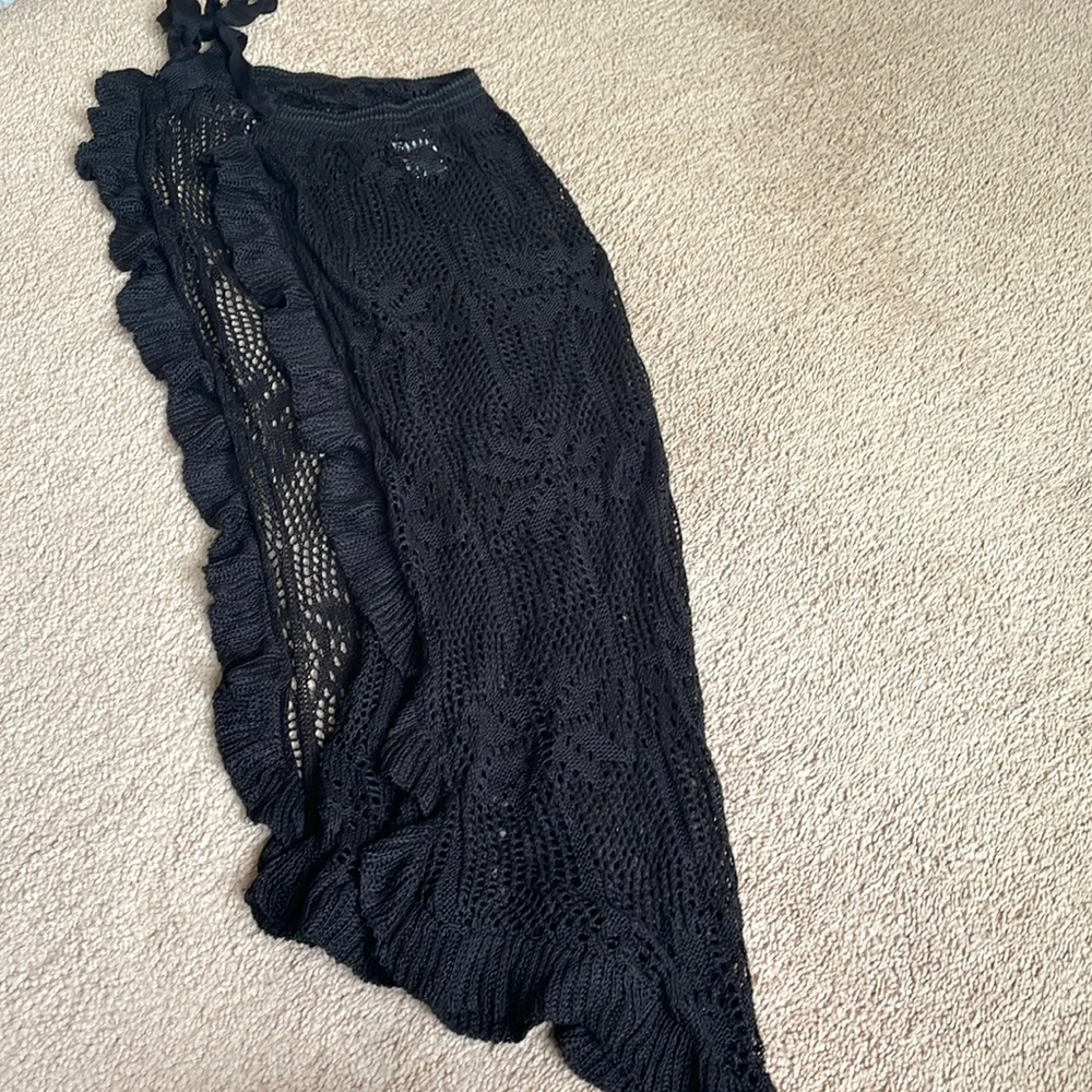 Black bikini cover up